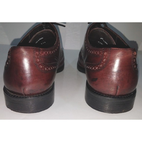 Cole Haan Wing Tip Oxfords Leather Shoes Mens Size 10 M Burgundy main image 9